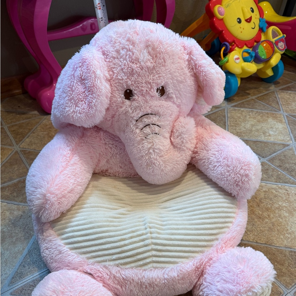 Pink Elephant Plush Chair